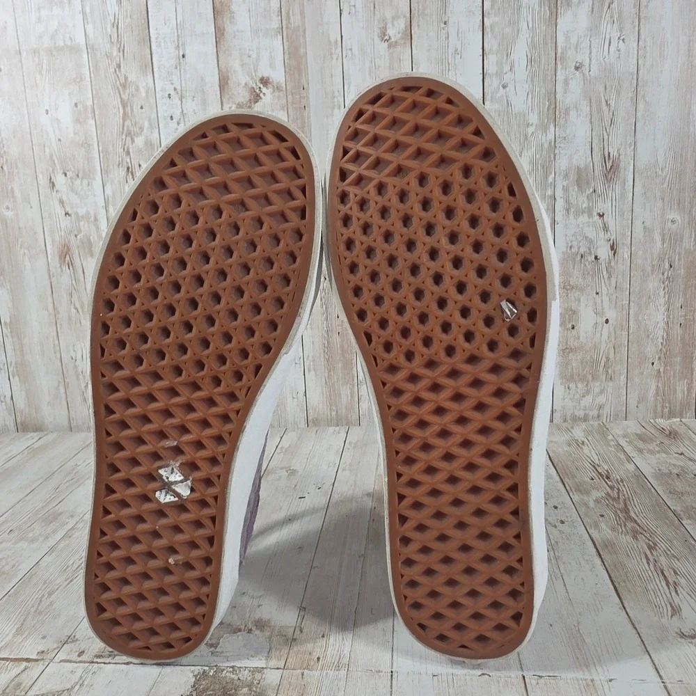 Vans Old Skool Woven Checkerboard Mauve Purple Suede Low Top Sneakers Womens 9 - Picture 7 of 8